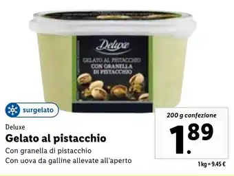 Deluxe Gelato al pistacchio 200 g confezione