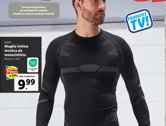 Lidl CRIVIT Maglia intima tecnica da motociclista S-XXL offerta