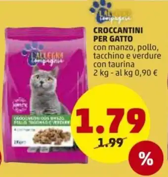 PENNY Croccantini per Gatto 2kg offerta