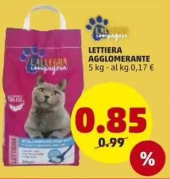 PENNY Lettiera Agglomerante 5kg offerta