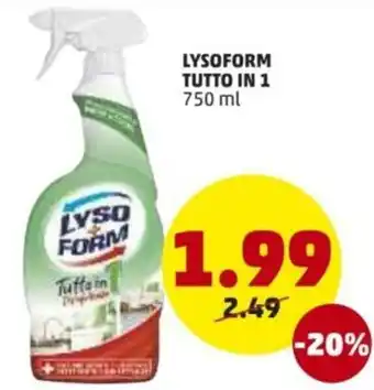 PENNY Lysoform Tutto in 1 750ml offerta