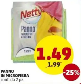 PENNY Netty Panno in Microfibra 2pz offerta
