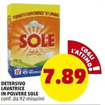 PENNY Sole Detersivo Lavatrice in Polvere 92 misurini offerta