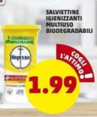 PENNY Napisan Salviettine Igienizzanti Multiuso Biodegradabili offerta