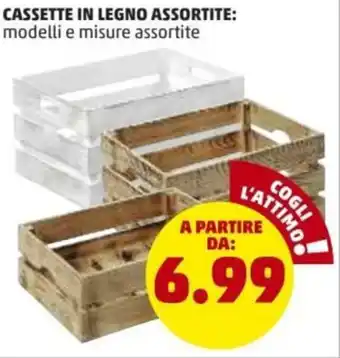 PENNY Cassette in Legno Assortite offerta