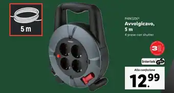 Lidl PARKSIDE Avvolgicavo, 5m offerta