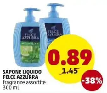 PENNY Felce Azzurra Sapone Liquido 300ml offerta