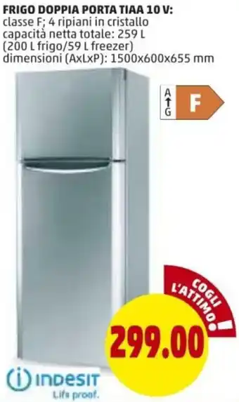 PENNY Indesit Frigo Doppia Porta Tiaa 10V offerta