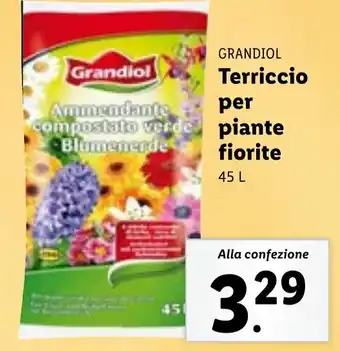 Lidl Grandiol Terriccio per piante fiorite  45 L offerta