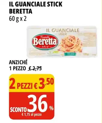 Tigros IL GUANCIALE STICK BERETTA 60 g x 2 offerta