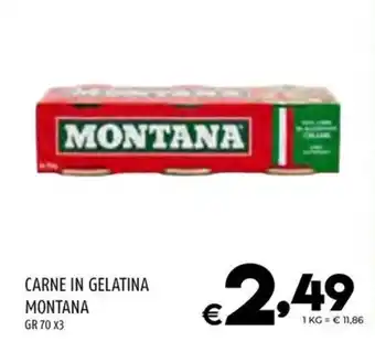 CARNE IN GELATINA MONTANA GR 70 X3