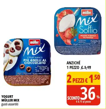 Tigros YOGURT MÜLLER MIX gusti assortiti offerta