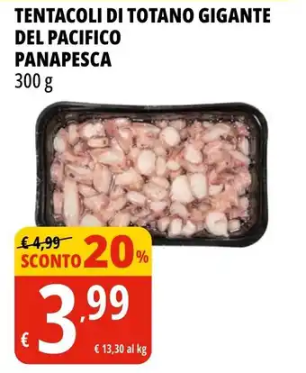 Tigros TENTACOLI DI TOTANO GIGANTE DEL PACIFICO PANAPESCA 300 g offerta