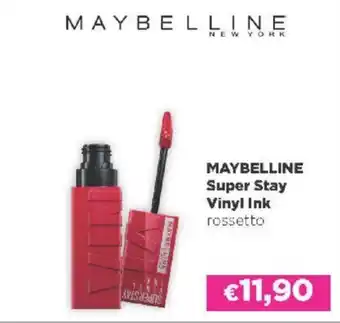Acqua & Sapone MAYBELLINE Super Stay Vinyl Ink rossetto offerta