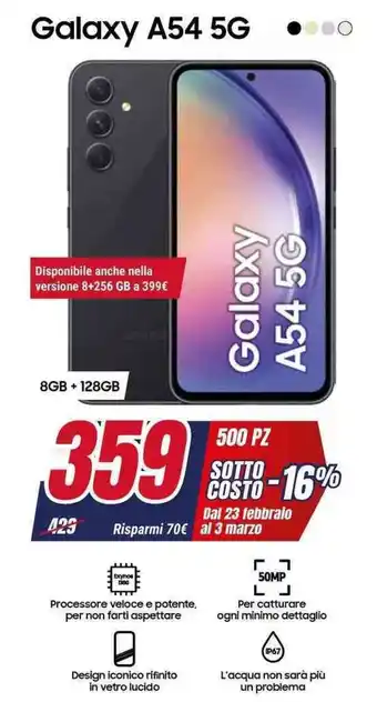 Trony SAMSUNG Galaxy A54 5G offerta