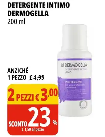 Tigros DETERGENTE INTIMO DERMOGELLA 200 ml offerta