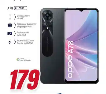 Trony oppo A78 8+128 GB offerta
