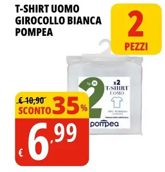 Tigros T-SHIRT UOMO GIROCOLLO BIANCA POMPEA offerta