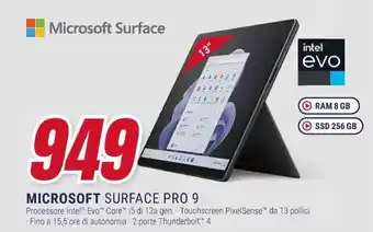 Trony MICROSOFT SURFACE PRO 9 offerta