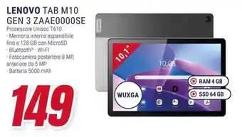 Trony LENOVO TAB M10 GEN 3 ZAAE0000SE offerta