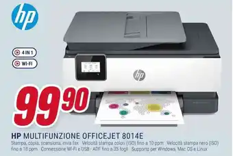 Trony HP MULTIFUNZIONE OFFICEJET 8014E offerta