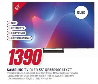 Trony SAMSUNG TV OLED 55" QE55S90CATXZT offerta