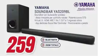 Trony YAMAHA SOUNDBAR YAS209BL offerta