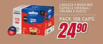 Trony LAVAZZA A MODO MIO CAPSULE ORIGINALI CREAMA E GUSTO offerta