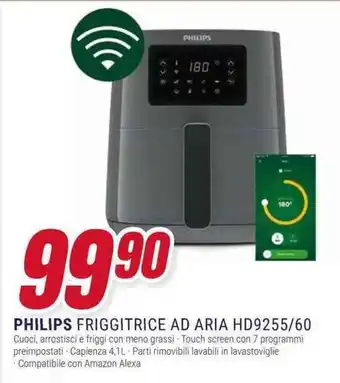 Trony PHILIPS FRIGGITRICE AD ARIA HD9255/60 offerta