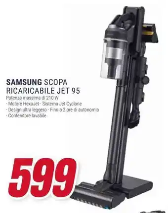 Trony SAMSUNG SCOPA RICARICABILE JET 95 offerta