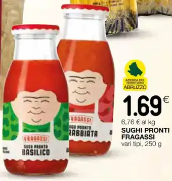 Coop SUGHI PRONTI FRAGASSI vari tipi, 250 g offerta