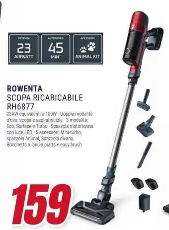 Trony ROWENTA SCOPA RICARICABILE RH6877 offerta