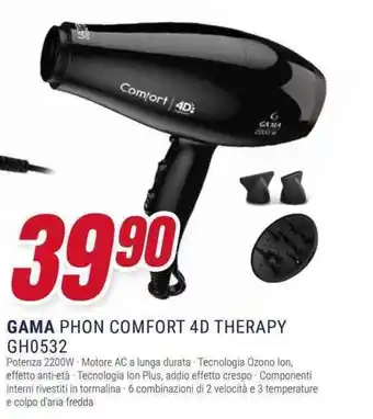 Trony GAMA PHON COMFORT 4D THERAPY GH0532 offerta
