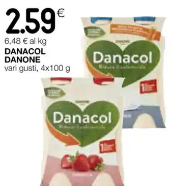 Coop DANACOL DANONE vari gusti, 4x100 g offerta