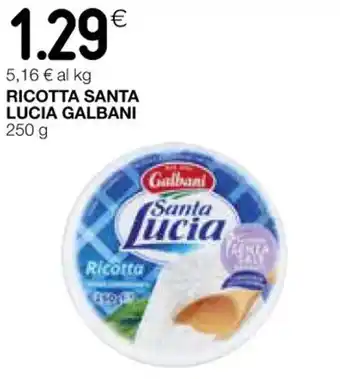 Coop RICOTTA SANTA LUCIA GALBANI 250 g offerta