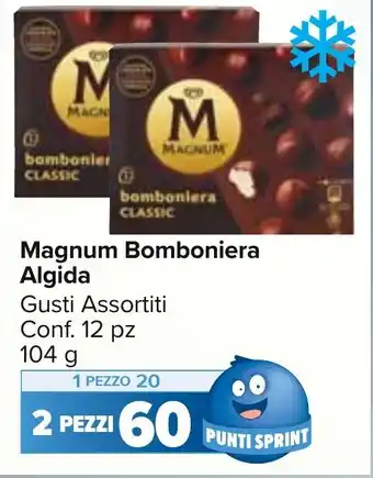 Carrefour Market Magnum Bomboniera Algida Gusti Assortiti Conf. 12 pz 104 g offerta