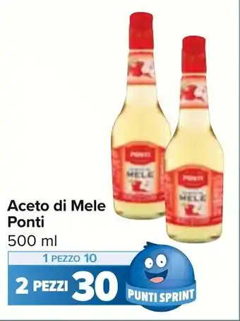 Carrefour Market Aceto di Mele Ponti 500 ml offerta