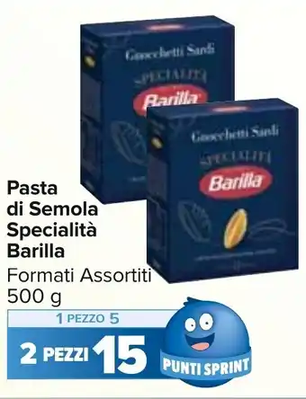 Carrefour Market Pasta di Semola Specialità Barilla Formati Assortiti 500 g offerta