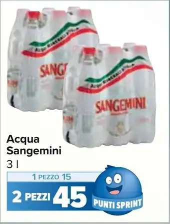 Carrefour Market Acqua Sangemini 3 l offerta