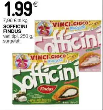 Coop SOFFICINI FINDUS vari tipi, 250 g, surgelati offerta