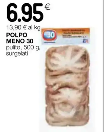 Coop POLPO MENO 30 pulito, 500 g, surgelati offerta