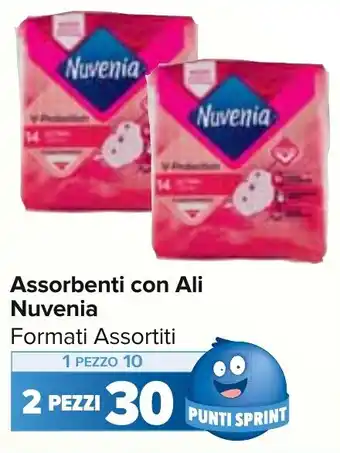 Carrefour Market Assorbenti con Ali Nuvenia Formati Assortiti offerta