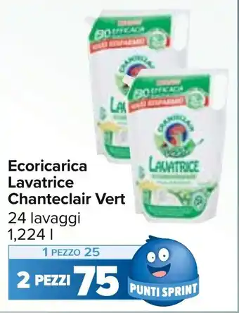Carrefour Market Ecoricarica Lavatrice Chanteclair Vert 24 lavaggi 1,224 l offerta