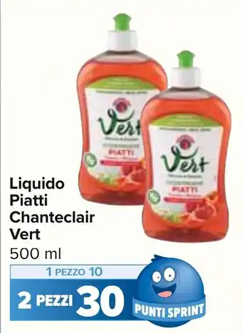 Carrefour Market Liquido Piatti Chanteclair Vert 500 ml offerta