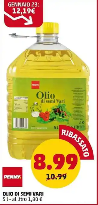 PENNY PENNY OLIO DI SEMI VARI 5 l offerta