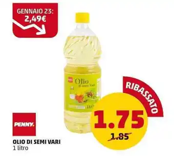PENNY PENNY OLIO DI SEMI VARI 1 litro offerta