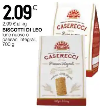 Coop BISCOTTI DI LEO lune nuove o paesani integrali, 700 g offerta