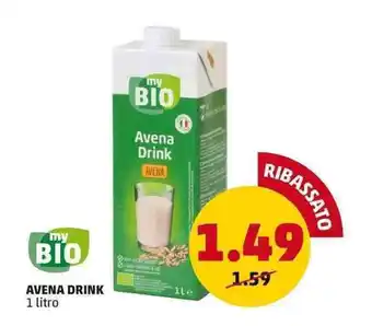 PENNY my BIO AVENA DRINK 1 litro offerta
