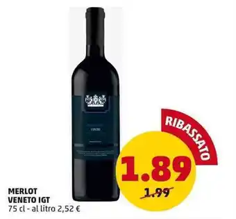 PENNY MERLOT VENETO IGT 75 cl offerta