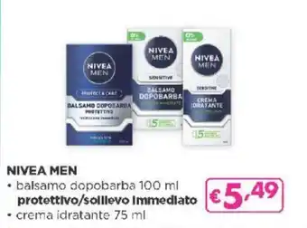Acqua & Sapone NIVEA MEN • balsamo dopobarba 100 ml • crema idratante 75 ml offerta